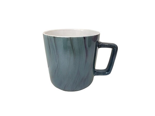 CANECA DE CERÂMICA PEROLADA AZUL 280ml