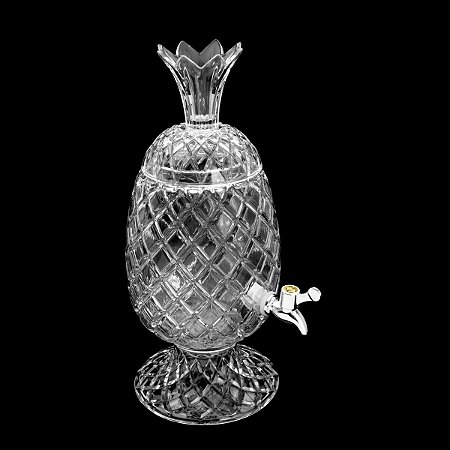 DISPENSER DE CRISTAL ECOLÓGICO ABACAXI TRANSPARENTE 3L