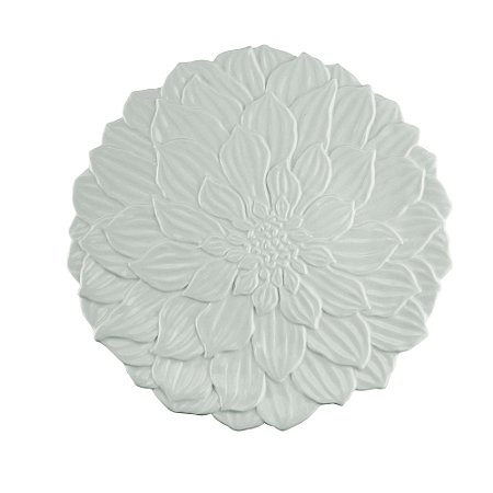 PRATO RASO PORCELANA DAISY BRANCO 27cm