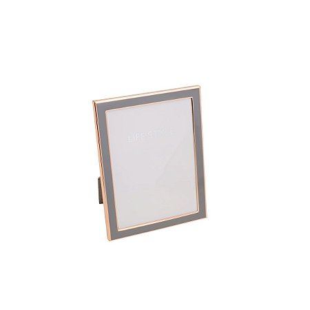 PORTA RETRATO DE PLÁSTICO CLEAN LINE ROSE GOLD 10X15cm