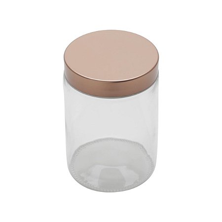 PORTA MANTIMENTO DE VIDRO C/TAMPA DE COBRE 1,2l
