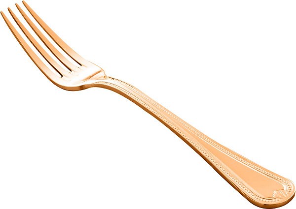 CJ 12 GARFOS DE AÇO INOX P/SOBREMESA PVD ROSE GOLD