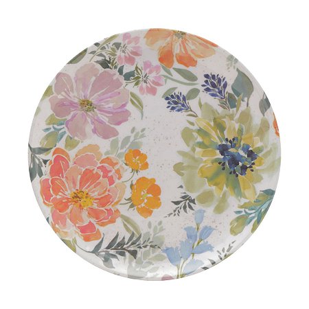 PRATO DE MELAMINA RASO FLOWERS 26,5X2cm