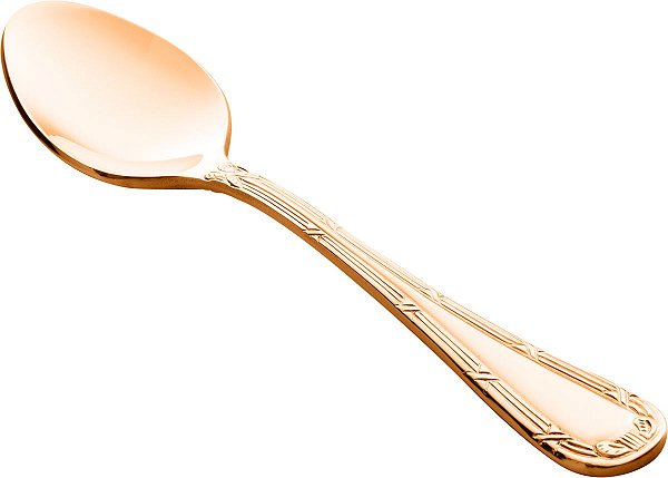 CJ 12 COLHERES P/CHÁ DE PVD ROSE GOLD CROISÉ