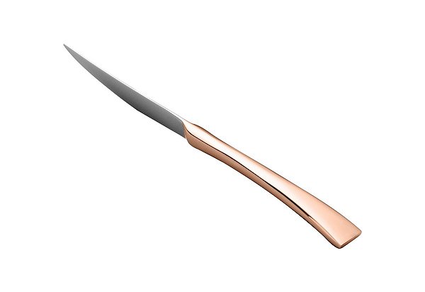 FACA DE MESA DE AÇO INOX ROSÉ GOLD BERNA