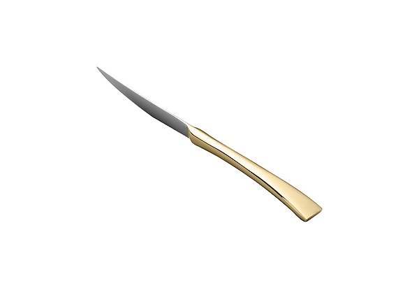 FACA DE SOBREMESA AÇO INOX DOURADA BERNA