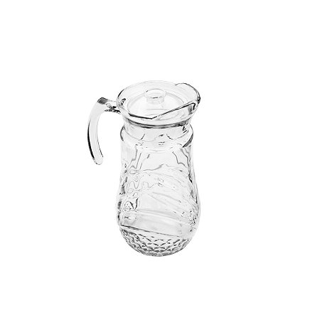 JARRA DE VIDRO C/TAMPA COLLAR TRANSPARENTE 1,8l