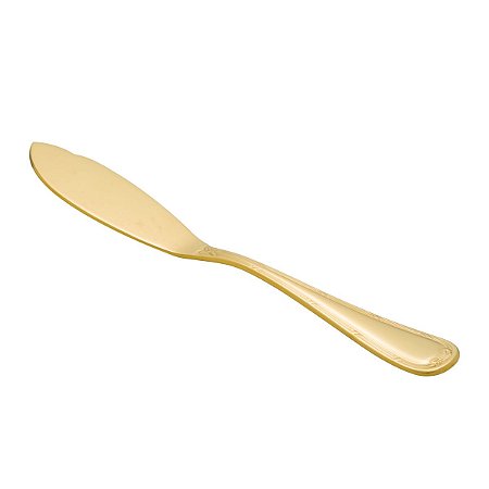 ESPÁTULA DE AÇO INOX P/PEIXE  PVD DOURADO CROISÉ