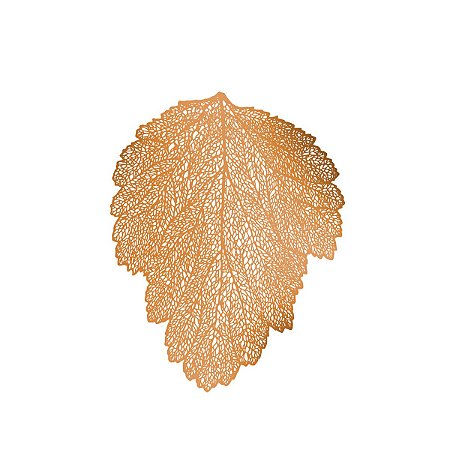 LUGAR AMERICANO DE PLÁSTICO LEAF ROSE GOLD 48x36cm