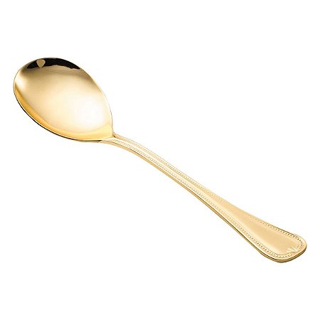 (UN) COLHER P/SALADA PVD DOURADO GENEVE