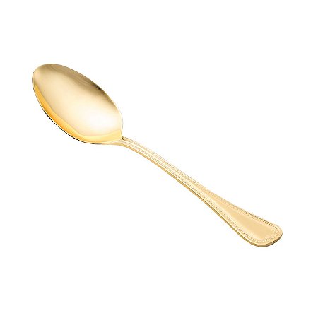 (UN) COLHER P/ARROZ PVD DOURADO GENEVE