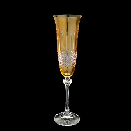 CJ 6 TAÇAS P/CHAMPAGNE CRISTAL ECOLÓG TOPAZ ALEXANDRA 190 ML