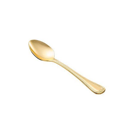 (DZ) COLHER P/CHÁ PVD DOURADO GENEVE