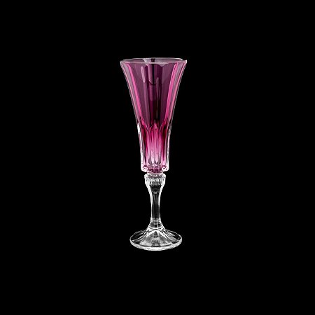 CJ 6 TAÇAS DE CRISTAL ECOLÓGICO P/CHAMPAGNE WELLINGTON AMETISTA 180ml