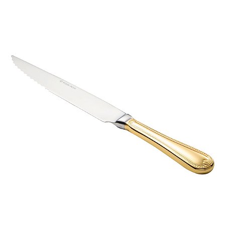 (UN) FACA P/ASSADO PVD DOURADO GENEVE