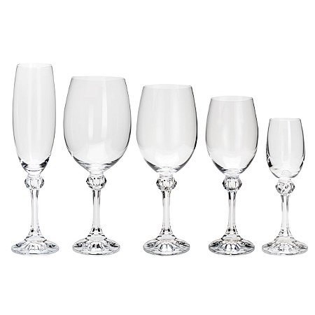 CJ 30 TAÇAS DE CRISTAL ECOLÓGICO ELISA