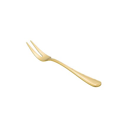 (UN) GARFO P/ASSADO PVD GOLD CROISÉ