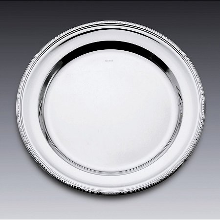 PRATO DE PRATA PÉROLA 40CM