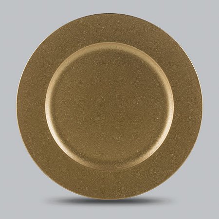 CJ 6 SOUSPLATS DE PLÁSTICO GOLD 33CM