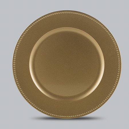 CJ 6 SOUSPLAT DE PLÁSTICO GOLD CLEAN 33CM