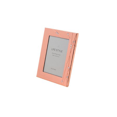 PORTA RETRATO DE AÇO ROSE GOLD 10X15
