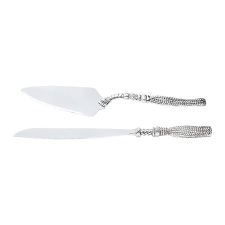 CJ.2 TALHERES P/BOLO NIQUELADO 27,8CM