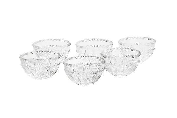 CJ 6 BOWLS DE CRISTAL ROYAL 12,5X7CM