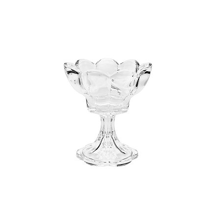 BOWL DE CRISTAL C/PÉ TULIP 12X7 CM