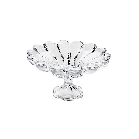 CENTRO DE MESA DE CRISTAL C/PÉ TULIP 32,5X19 CM