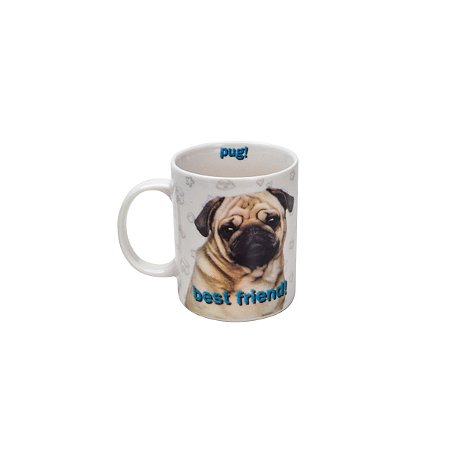 CANECA DE PORCELANA PUG 330ML