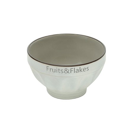 CJ 2 BOWLS DE PORCELANA ALLURE CINZA 700ml