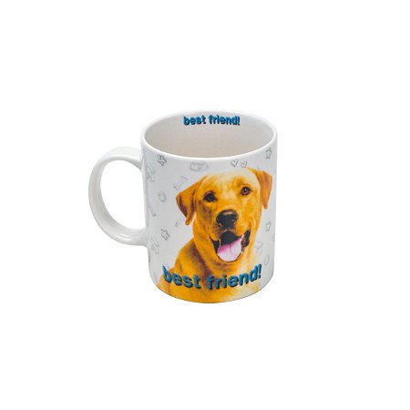CANECA DE PORCELANA LABRADOR 330ML