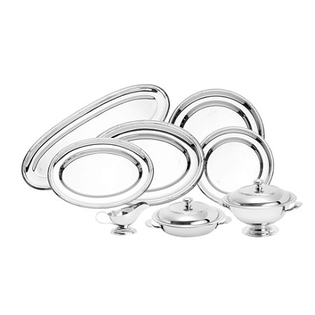 BAIXELA DE AÇO INOX CROISÉ MÔNACO 8PC