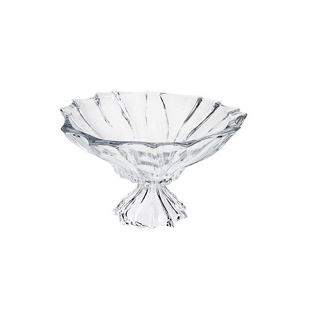 CENTRO DE MESA DE CRISTAL C/PÉ PARADISE 34X20,5CM