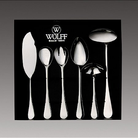JG 6PC TALHERES P/SERVIR DE AÇO INOX LUGANO