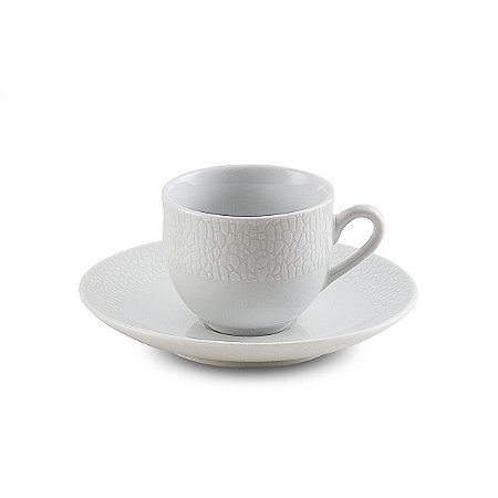 JG 6 XÍCARAS P/CAFÉ C/PIRES DE PORCELANA SUPER WHITE ANACAPR