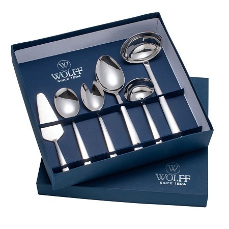 JG 6PC TALHERES P/SERVIR DE AÇO INOX LONDON