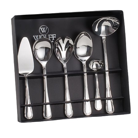 JG 6PC TALHERES P/SERVIR DE AÇO INOX CROISÉ