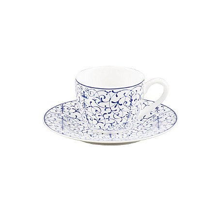 JG 6 XÍCARAS P/CAFÉ C/PIRES DE PORCELANA