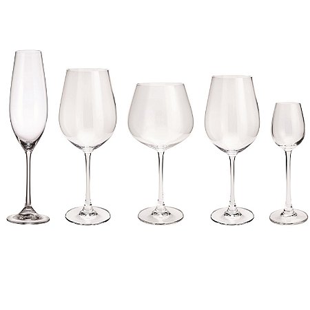 CJ 30 TAÇAS DE CRISTAL ECOLÓGICO COLUMBA
