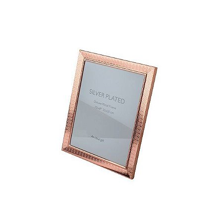 PORTA RETRATO DE AÇO LIFE ROSE GOLD 13X18
