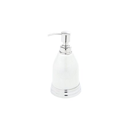 PORTA SABONETE LÍQUIDO DE AÇO INOX ESMALTADO 9X18CM