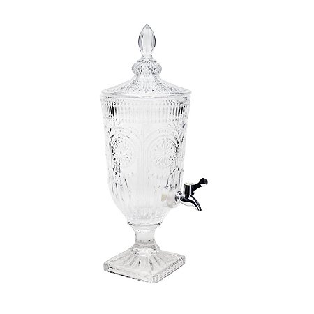 DISPENSER DE CRISTAL C/PÉ AUBUSSON 3L