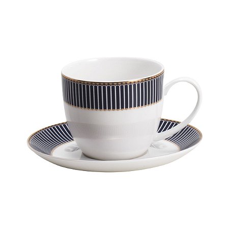 JG 6 XÍCARAS P/CHÁ C/PIRES DE PORCELANA