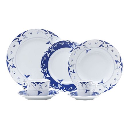 CJ. JANTAR DE PORCELANA 42 PEÇAS LIMOGES TAPIS ALLEGRO