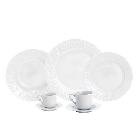 CJ. JANTAR DE PORCELANA 42 PEÇAS LIMOGES VENDANGE