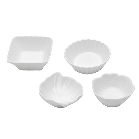 CJ 36 RAMEQUINS DE PORCELANA BRANCO