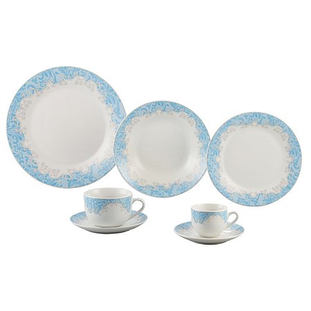 AP DE JANTAR 42 PCS DE PORCELANA SUPER WHITE BENIDORM