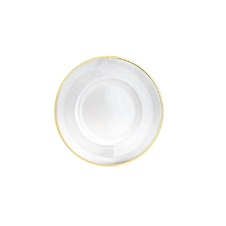 CJ 4 SOUSPLAT CRISTAL THIN EDGE DOURADO 33x2cm