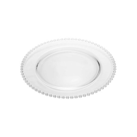 SOUSPLAT DE CRISTAL PEARL CLEAR 31,5CM